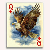Queen of Diamonds - Soaring Hawk