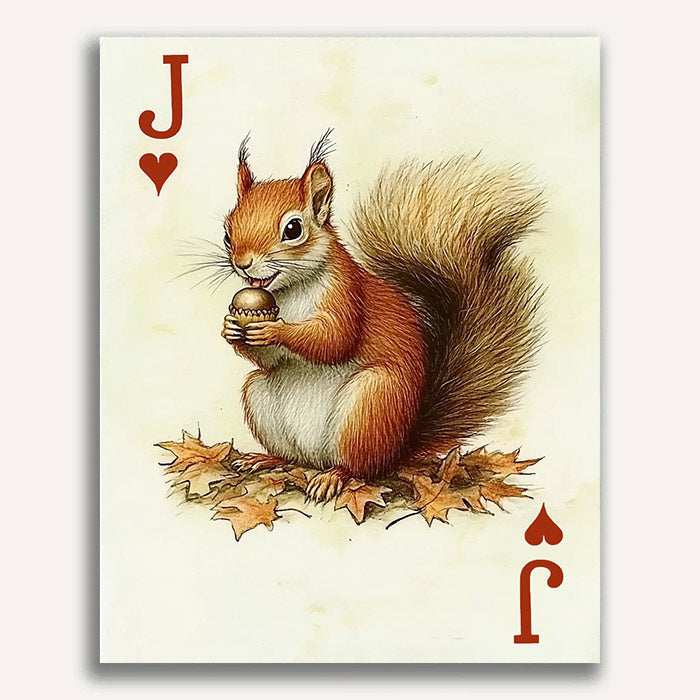 Jack of Hearts - Red Squirrel