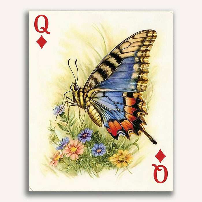 Queen of Diamonds - butterflies