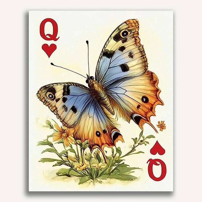 Queen of Hearts - butterflies