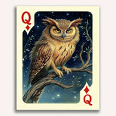 Queen of Diamonds - Regal Owl
