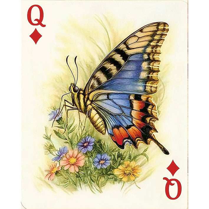 Queen of Diamonds - butterflies