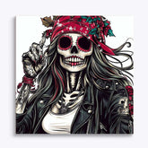 Skeletal Serenades Paint by Numbers #08