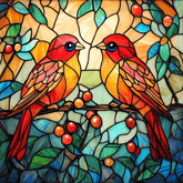 Abstract Colorful Landscape Paint by Numbers #01