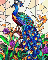 Abstract Colorful Landscape Paint by Numbers #63