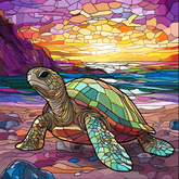 Abstract Colorful Landscape Paint by Numbers #47