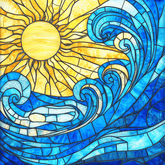 Abstract Colorful Landscape Paint by Numbers #18