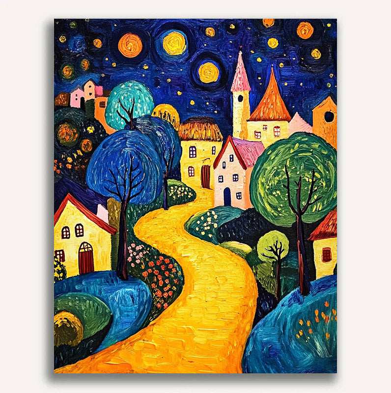 Weihnachtsberg-Schneelandschaft Nr. 4