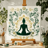 Yoga Flower Woman Paint by Numbers #40