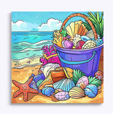 Sandy Beach with Shells