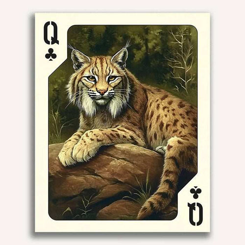 Queen  of Clubs - Lynx