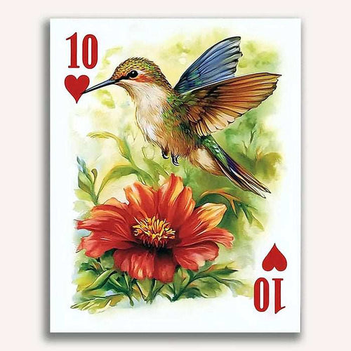 10 of Hearts - Hummingbird