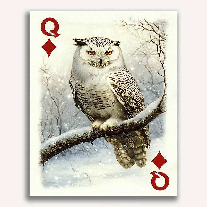 Queen of Diamonds - Regal Owl