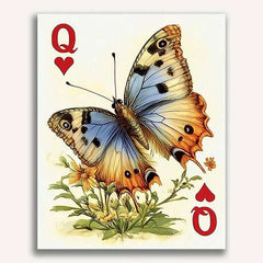 Queen of Hearts - butterflies