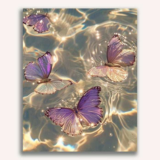 Butterfly in water