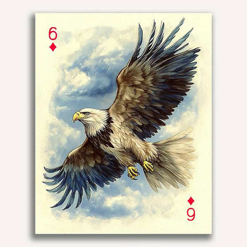 6 of Diamonds - Soaring Hawk