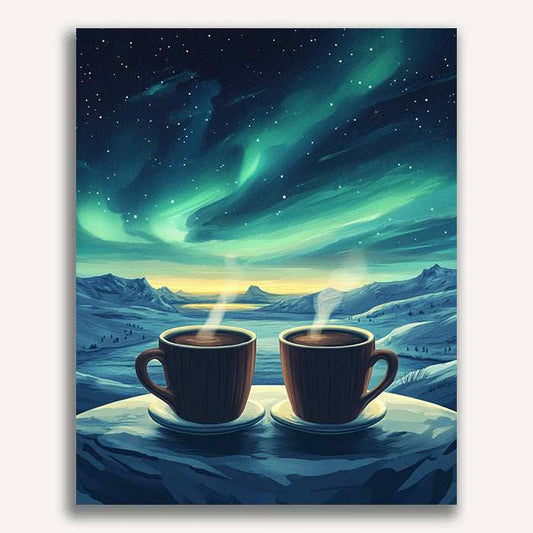 Northern Lights and Coffee - ColourCrash