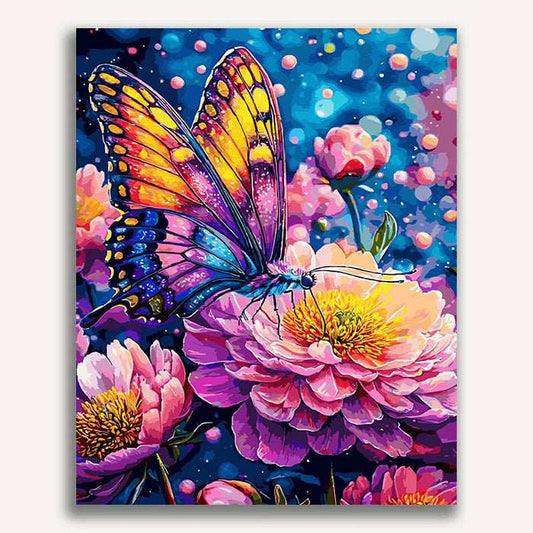 Flowers on a butterfly - ColourCrash