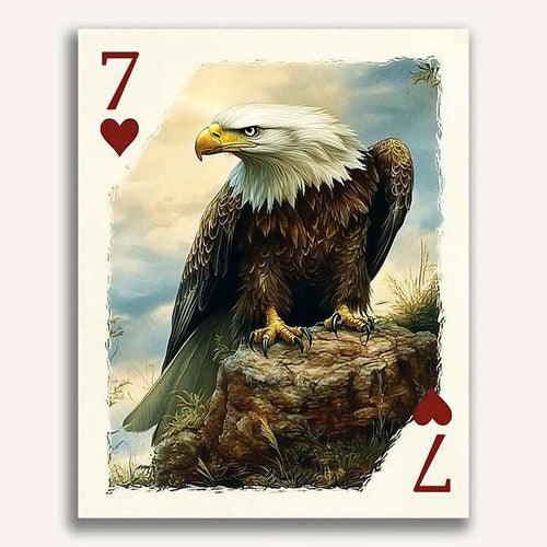 7 of Hearts - Majestic Eagle