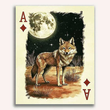 Ace of Diamonds - Gray Wolf