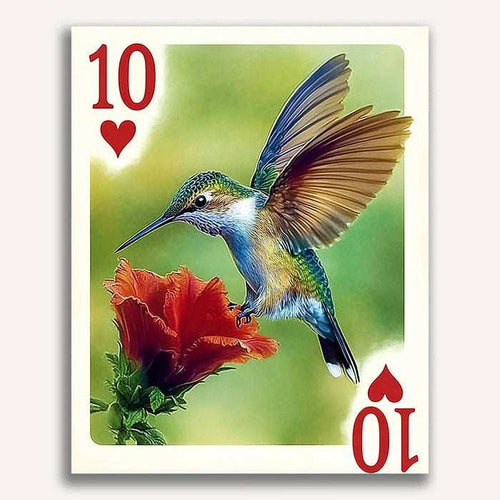 10 of Hearts - Hummingbird