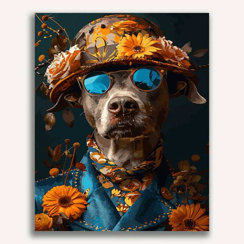 Mr. Dog with a Hat - ColourCrash