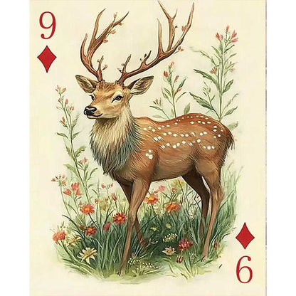 9 of Diamonds  - Graceful Deer