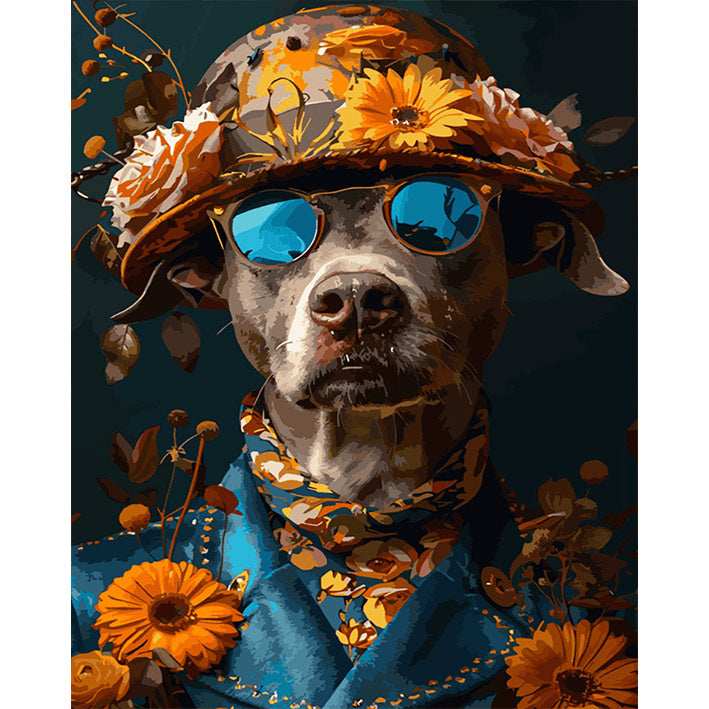 Mr. Dog with a Hat - ColourCrash