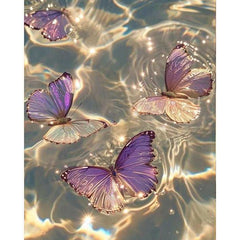 Butterfly in water