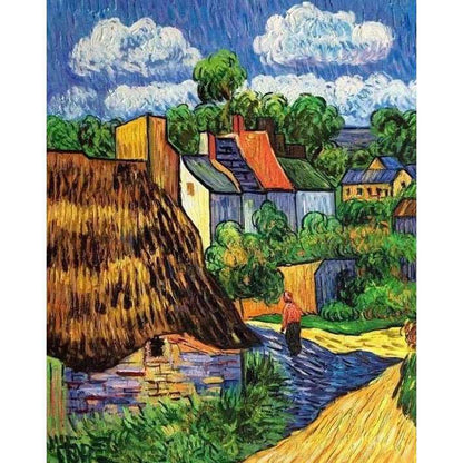 Houses in Auvers by Vincent Van Gogh - ColourCrash