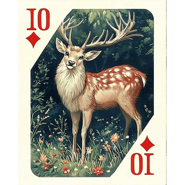 10 of Diamonds - Graceful Deer