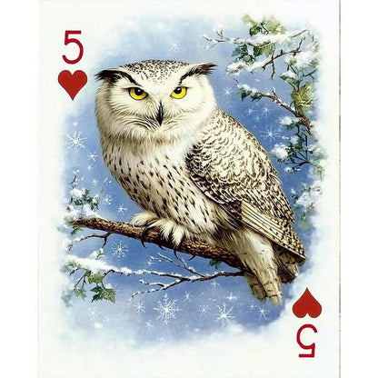 5 of Hearts - Snowy Owl