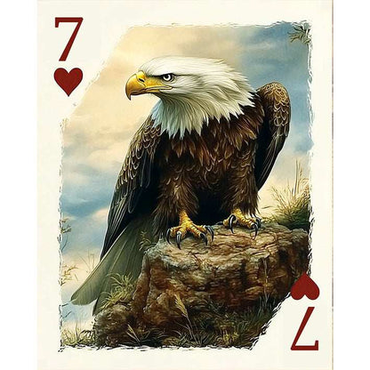 7 of Hearts - Majestic Eagle