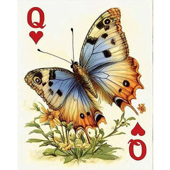 Queen of Hearts - butterflies