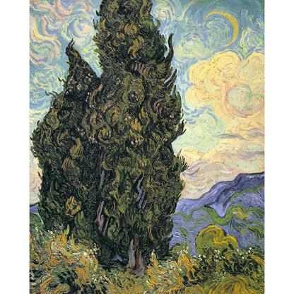 Cypresses by Vincent Van Gogh - ColourCrash