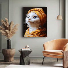 Cat with a pearl earring - ColourCrash