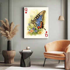 Queen of Diamonds - butterflies