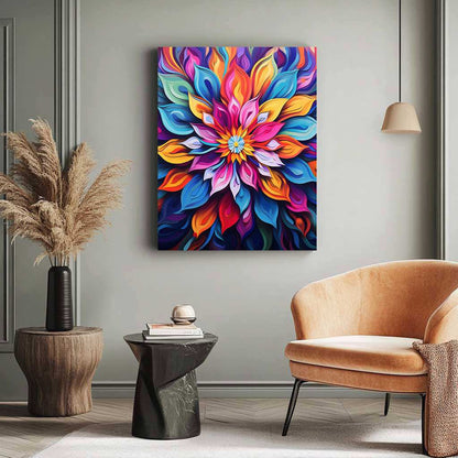 rainbow-colored flower - ColourCrash