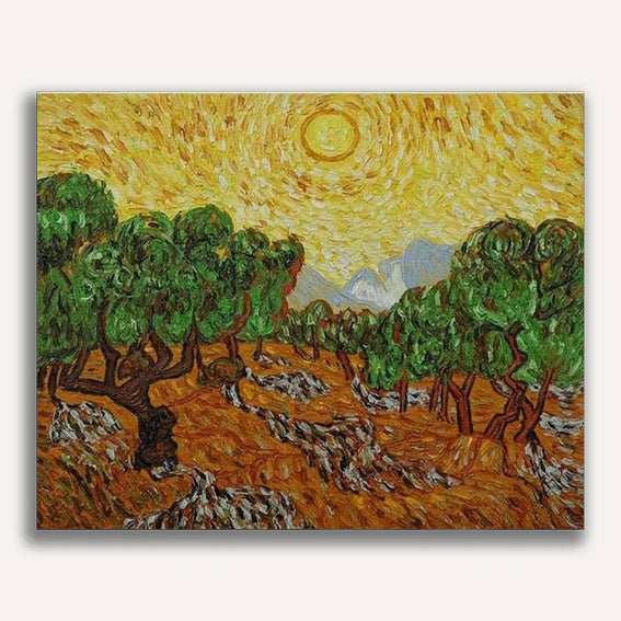 Olive Trees by Vincent Van Gogh - ColourCrash