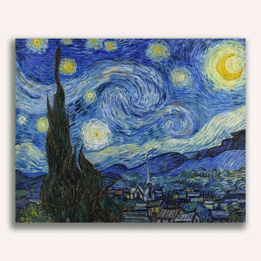 Starry Night Paint by Numbers - ColourCrash