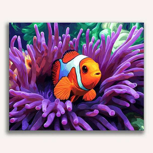 Clownfish in an Anemone - ColourCrash