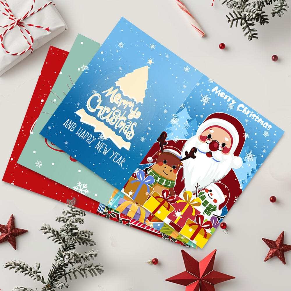 Christmas card-6Pcs Series-03 | Paint by Numbers(25.8cm*18cm)