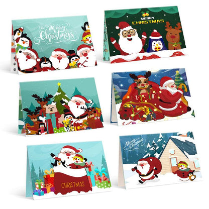 Christmas card-6Pcs Series -04 | Paint by Numbers(25.8cm*18cm)