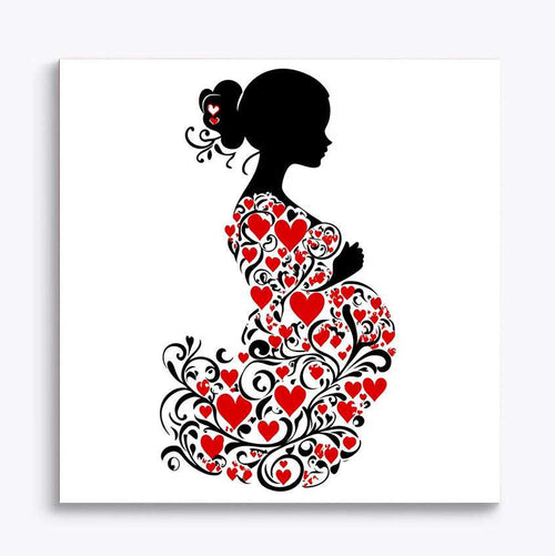 Maternity Flower Woman Paint by Numbers #06