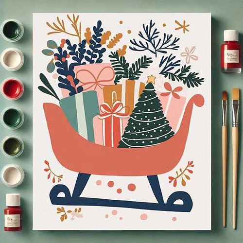 "Home for Christmas" Paint by Number Kit #43