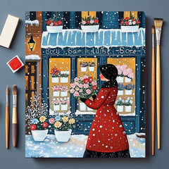 Weihnachtsberg-Schneelandschaft #93