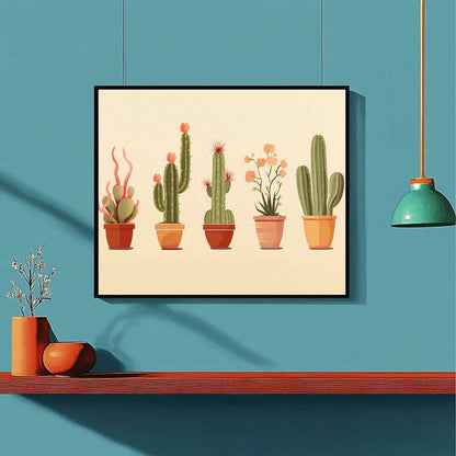 Minimalist Cactus - ColourCrash