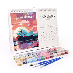 2025 Calendar Series – World Scenic Spots / Animal Series /Paint by Numbers(28.3cm x 21cm)