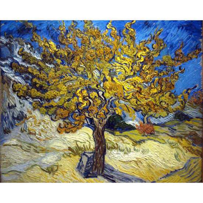 The Mulberry Tree in Autumn by Vincent Van Gogh - ColourCrash