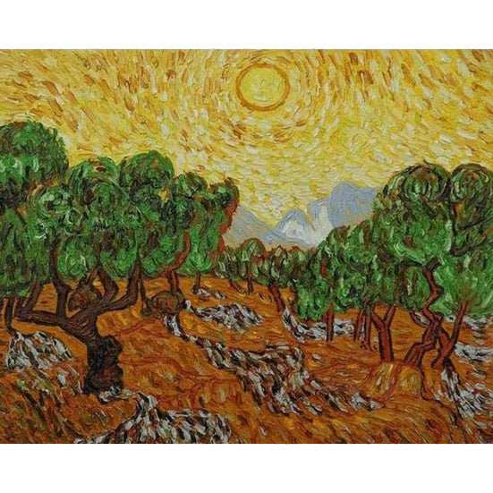 Olive Trees by Vincent Van Gogh - ColourCrash